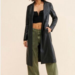 Urban Outfitters Black Faux Leather Jacket